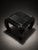 Early 21st Century Loom Arc Ribbed Sculptural Black Accent Table For Sale - Image 5 of 5