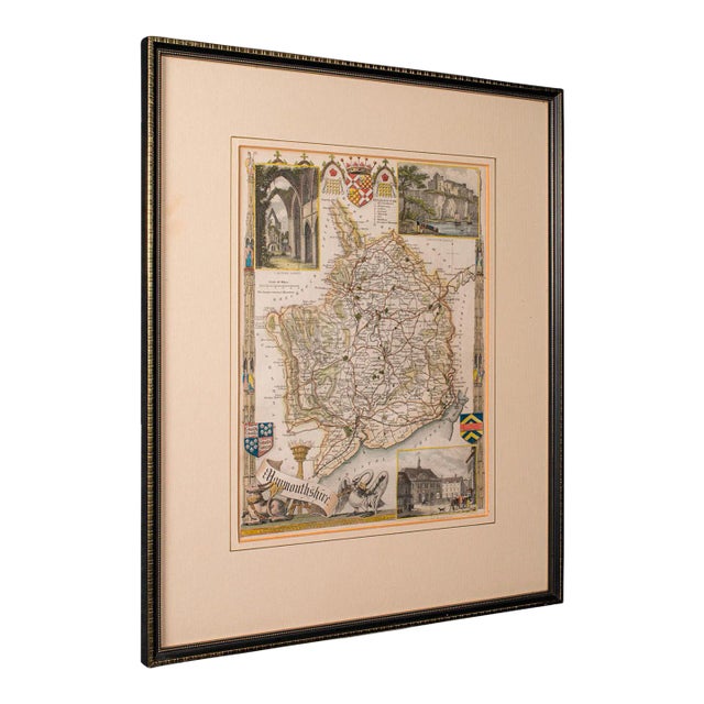1860's Antique Lithography Map For Sale