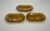 Amber Mid 20th Century American Pressed Amber Carnival Glass Celery Dish - Set of 3 For Sale - Image 8 of 11