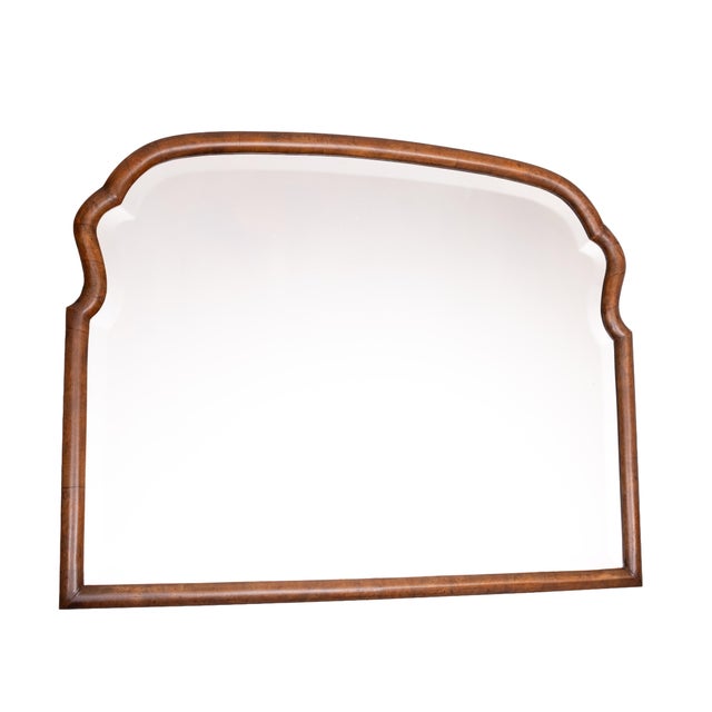 Beautiful Burl Wood Frame beveled Mirror . Typical Dutch a so called Soeze Mirror . this one is around the year 1900. Love...