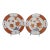 Japanese Imari Porcelain Butterfly & Flower Gold Trim 10 1/4" Dinner Plate Set For Sale