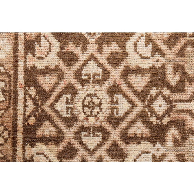 Doris Leslie Blau Antique Malayer Allover Warm Tan Runner In - c. 1920 For Sale - Image 4 of 9
