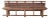 Vintage 111" Elm Wood Bench With Tiered Backrest For Sale