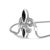 Contemporary .925 Sterling Silver Marquise Black Onyx and Diamond Accent Lariat 4”-10” Fleur De Lis Adjustable Bolo Bracelet (I-J Color, I1-I2 Clarity) For Sale - Image 3 of 5