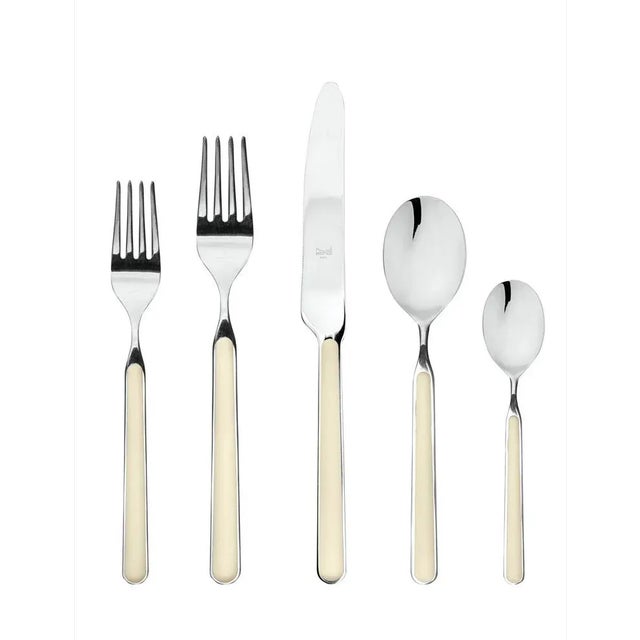 Contemporary Mepra Fantasia 5-Piece Flatware Set, Turtle Dove For Sale - Image 3 of 3