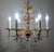Brass & Lead Crystal Chandelier with Flowers from Palwa, 1970s For Sale - Image 12 of 15