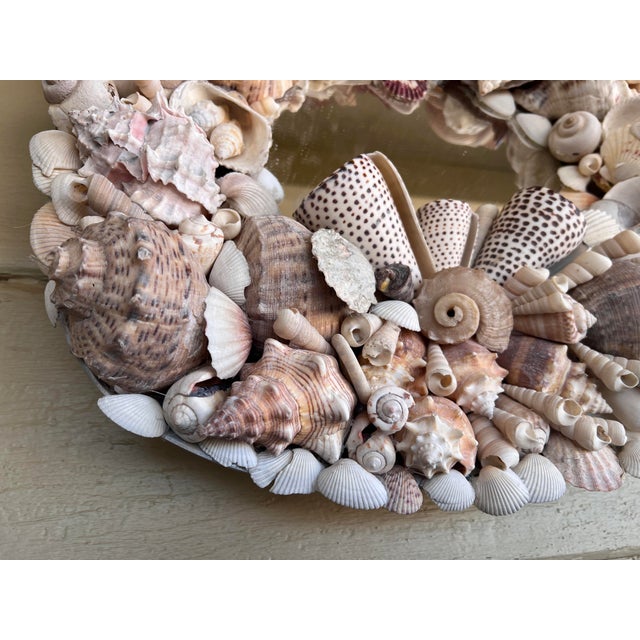 Continenthal Baroque Grotto Style Wall Mirror on the Pewter Base. For Sale - Image 9 of 11