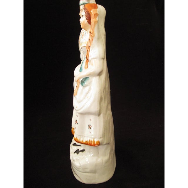 Antique Staffordshire Highlander 15" Flatback Figure - c.1875 - England For Sale - Image 9 of 13