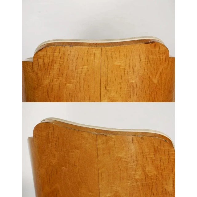 Art Deco Chair of Burled Walnut and Leather Attributed to Harry and Lou Epstein For Sale - Image 12 of 13