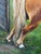 Shetland Groom Original British Equestrian Oil Painting of Two Ponies Framed For Sale - Image 9 of 14