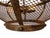 Industrial Spanish Aged Iron Mesh Bowl Chandelier For Sale - Image 9 of 10