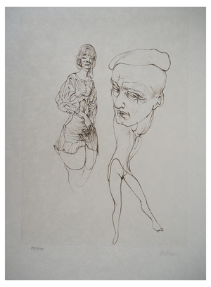 Hans Bellmer, Observateur et observée, 20th-Century, Original Engraving