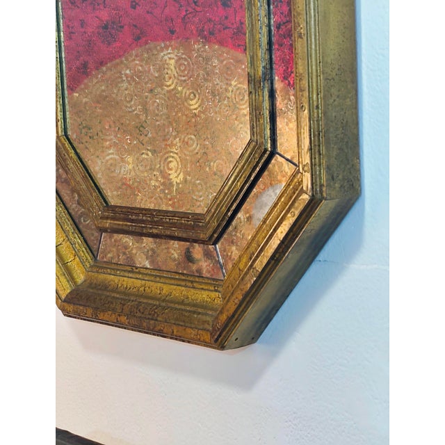 Venetian mirror Wood and metal coating Very good condition See pics for details please