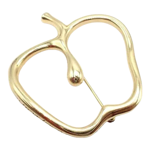 Vintage Tiffany & Co. Peretti 18k Yellow Gold Large Apple Pin Brooch