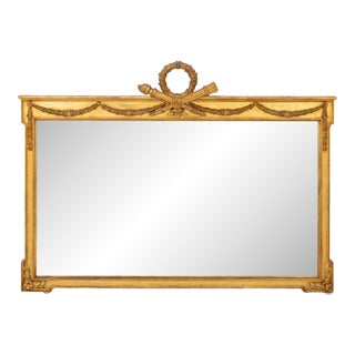 Louis XVI Style Giltwood Framed Mirror For Sale