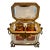 Antique 19th Century Grand Tour Bohemian Ruby Red and Clear Crystal and Ormolu Perfume Box For Sale