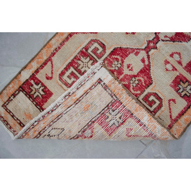 Hand Knotted Door Mat, Entryway Rug, Bath Mat, Kitchen Decor, Small Rug, Turkish Rug - 1′7″ × 3′3″ For Sale - Image 9 of 14