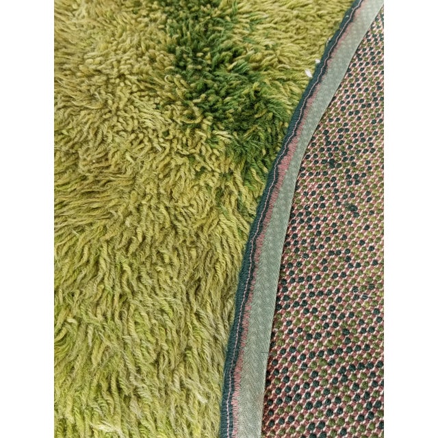 Textile Round Green Rug from Desso, 1970s For Sale - Image 7 of 12