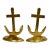 Vintage Brass Anchor Bookends, a Pair For Sale