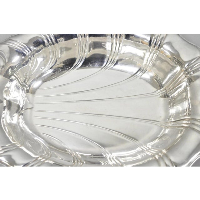 Rogers Bros. Vintage Rogers Bros "Neptune" 9312 Silver Plated Clam Shell Candy Dish Bowl For Sale - Image 4 of 13