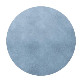 Tapis Round Grey Blue #013 Rug by TAPIS Studio For Sale