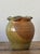 This vintage studio art pottery vase is a charming example of organic modernism, showcasing the expressive beauty of hand-...