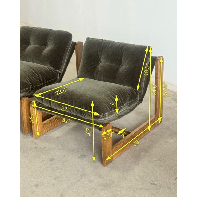 Made to Order Fionda Lounge Chairs - Pair For Sale - Image 14 of 18
