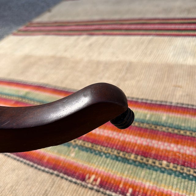 Oxblood Red Antique Mahogany Tilt Top Candlestand, Pennsylvania, Circa 1820s–1840s For Sale - Image 8 of 12