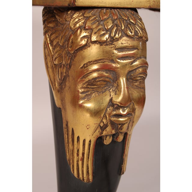 Late 20th Century Neo Classical Style Marble Top Center Table For Sale - Image 5 of 10