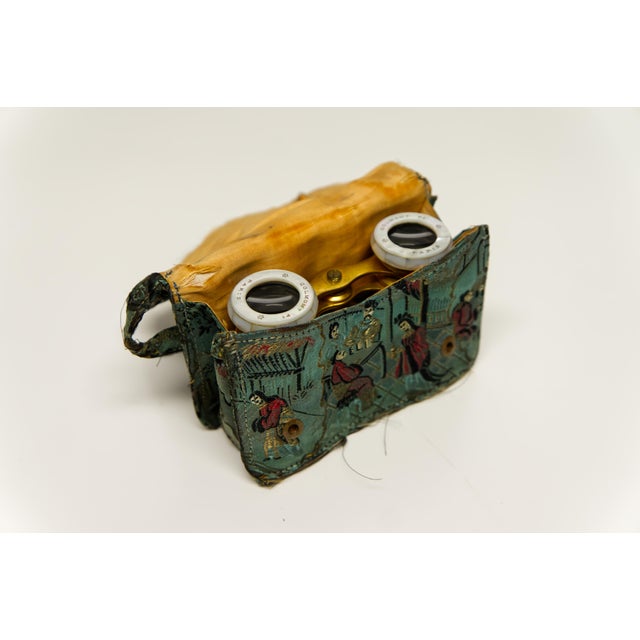 Early 20th Century Antique Colmont Paris Opera Glasses With Matching Case For Sale - Image 5 of 9