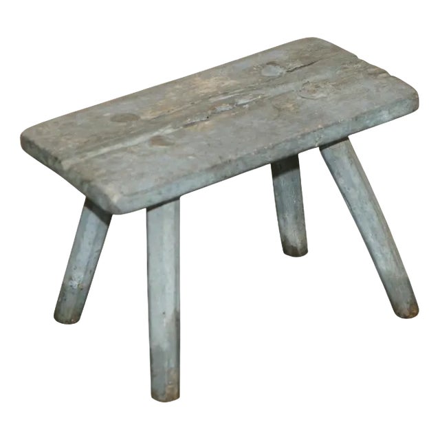 Small Antique Milking Dairy Stool, 1900 For Sale