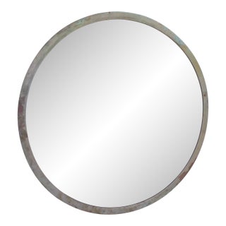 Antique Patinated Bronze Mirror For Sale