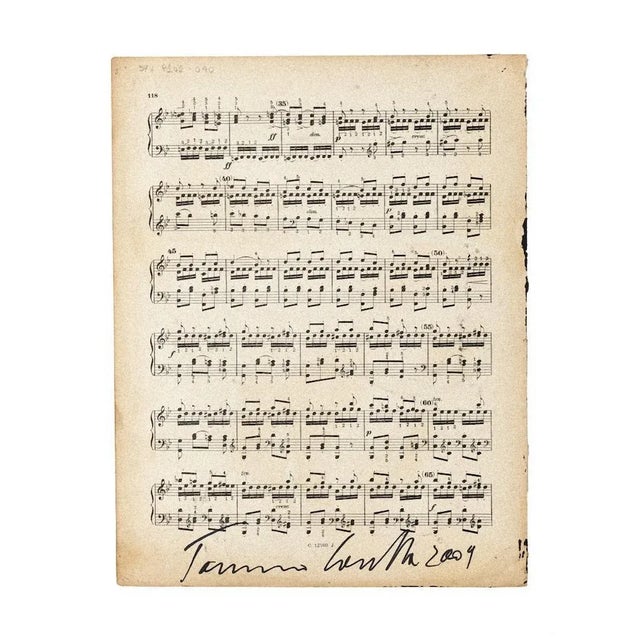 Musical Notes'' is a beautiful artwork in mixed media, tempera and collage on a musical note, realized in 2009 by Tommaso...