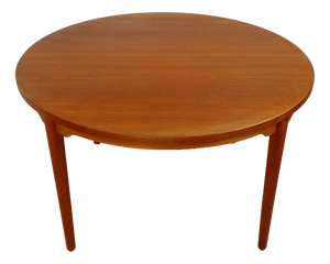 Round Teak Dining Table with Sören Expansion Plate, Denmark, 1960s