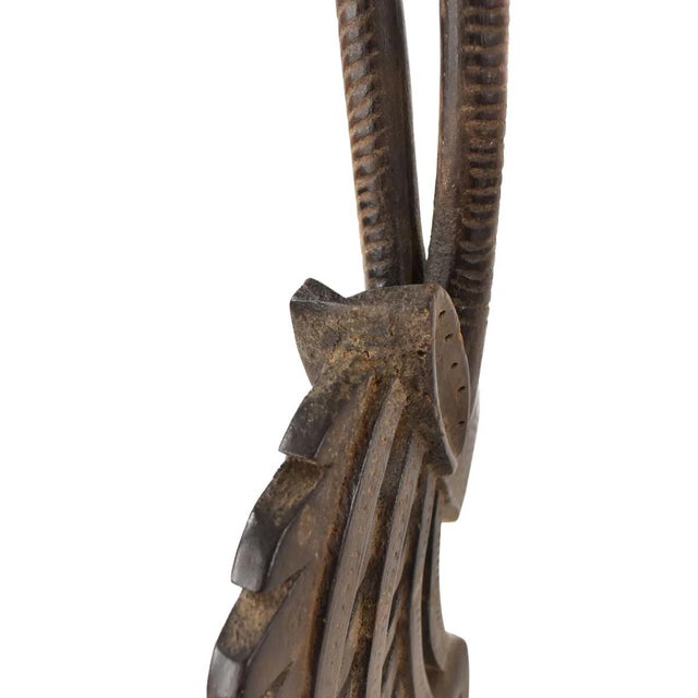 Early 20th Century Bamana Antelope Chi Wara Headcrest Mali For Sale - Image 4 of 7