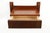 Mid-Century Wall-Mounted Console in Wood with Brass Details, Italy, 1960s For Sale - Image 6 of 11