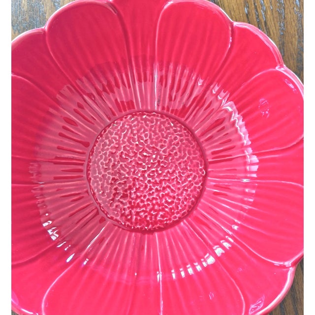 Add a bold touch of Portuguese ceramic artistry to your table with this **Vintage Bordallo Pinheiro Majolica Red Cabbage...