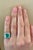 Emerald 4 Carat Emerald Cut Colombian Emerald and Diamond Ring 14 Karat Gold Estate For Sale - Image 8 of 18