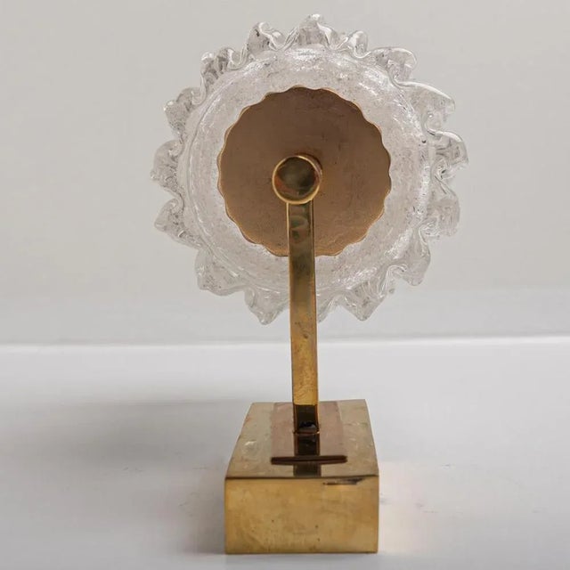 Vintage German Brass and Glass Wall Lights from Hillebrand, 1970s, Set of 2 For Sale - Image 9 of 16