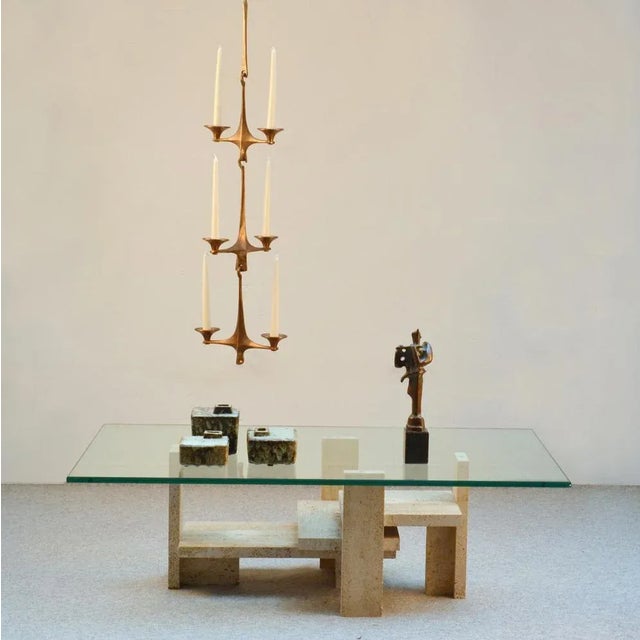 Rustic Bronze Sculpture of Flute Player by Adler, 1960s For Sale - Image 3 of 9