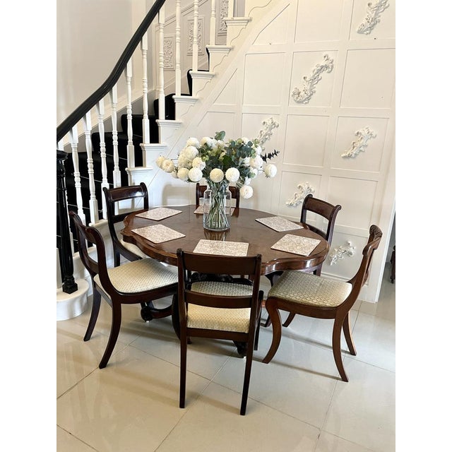 Victorian 6-Seater Centre or Dining Table in Burr Walnut, 1850s For Sale - Image 3 of 18