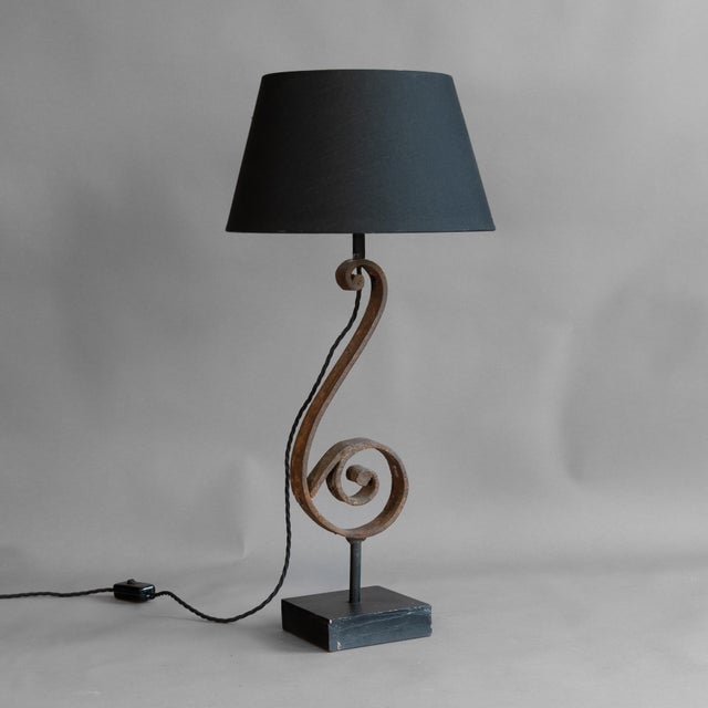 Industrial Antique Quaver Table Lamp, 1900 For Sale - Image 3 of 9