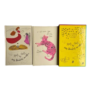 1988 Andy Warhol 1st Uk Edition "25 Cats Name Same and One Blue Pussy / Holy Cats by Andy Warhol's Mother" Books - Set of 2