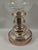 English Ralph Lauren Home Silver-Tone Metal & Cut-Pattern Glass Hurricane Candle Holder For Sale - Image 3 of 13