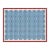 Handmade Cotton Vegetable Dyed Rug, Sky Blue and Pink Geometric Dhurrie-6'x9' For Sale