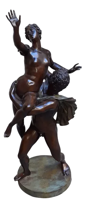 Large Figurative Sculpture, 1800s, Bronze