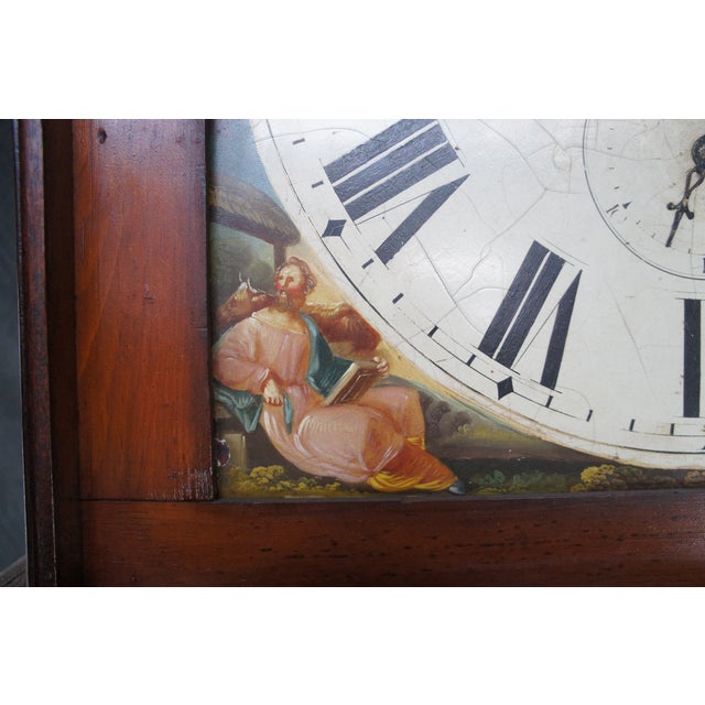 Monumental Antique 18th Century English Georgian Manchester Grandfather Clock For Sale - Image 4 of 18