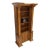 All Wrapped in Tooled Leather Massive Decorative Columns 2 Part Bookcase Hutch For Sale