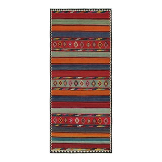 Vintage Northwest Persian Kilim With Stripes & Geometric Patterns by Rug & Kilim For Sale