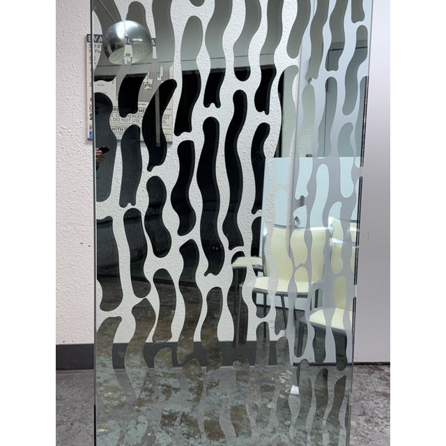 Post Modern Fiam Italia Mirrored + Glass Wall Divider For Sale In San Francisco - Image 6 of 12